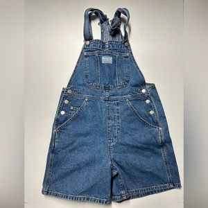 Vintage Black Tab Levi's Denim Jean Shortalls No Size tag best for M/L